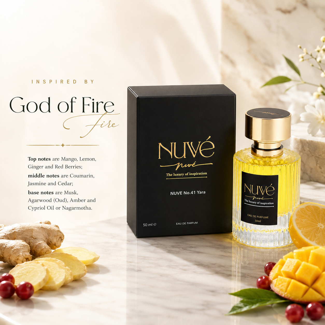 NUVE No.41 Yara - inspired by Stephane Humbert Lucas 777 God of Fire