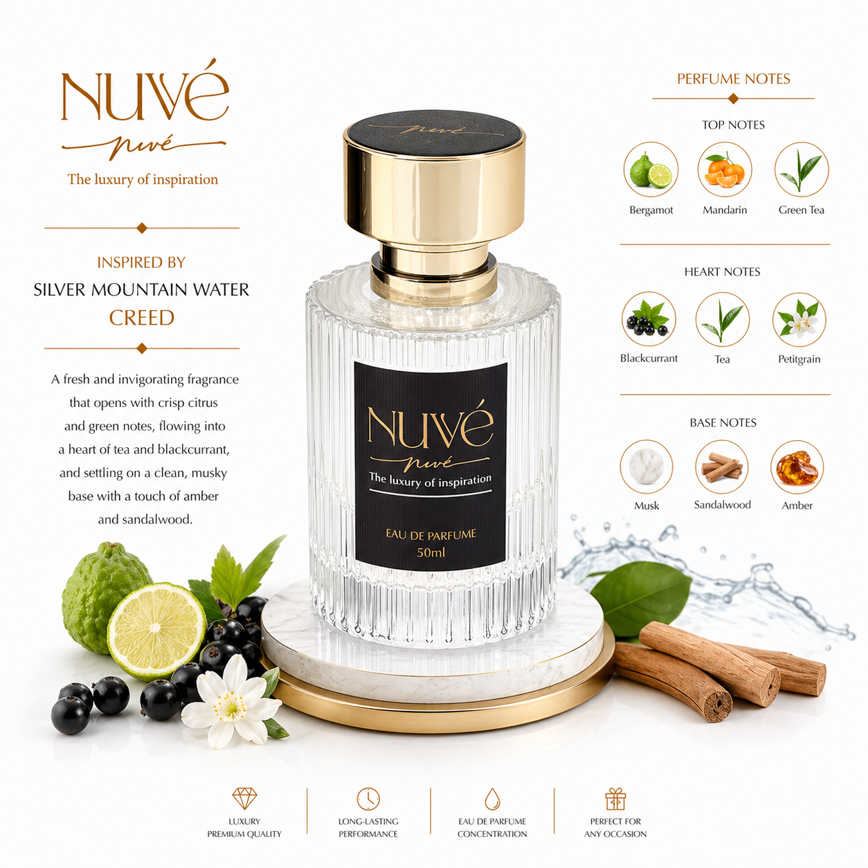NUVE No.23 Miro - Silver Mountain Water