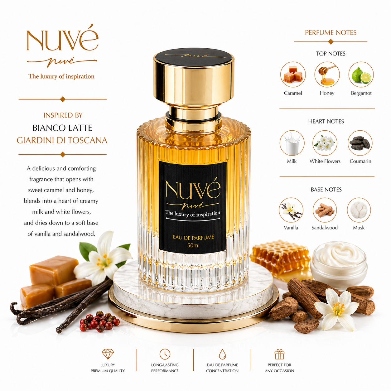NUVE No.24 Ava - Bianco Latte