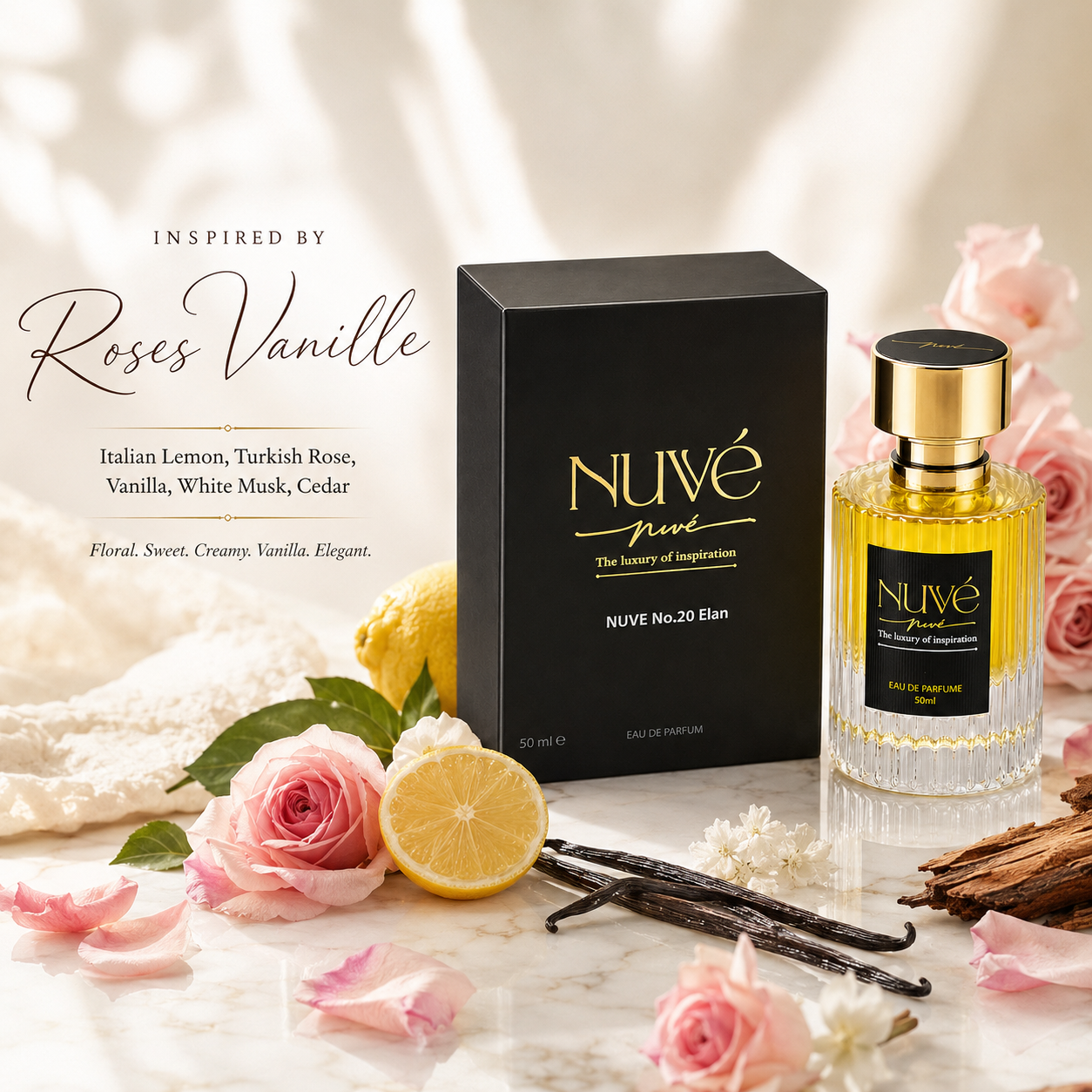 NUVE No.20 Elan - inspired by Mancera Roses Vanille